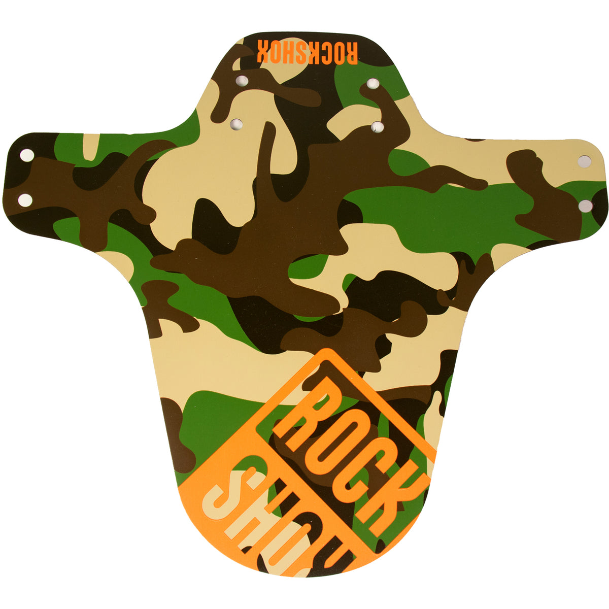 RockShox Universal MTB Fender 2022: FULL CAMO WITH ORANGE LOGO UNIVERSAL