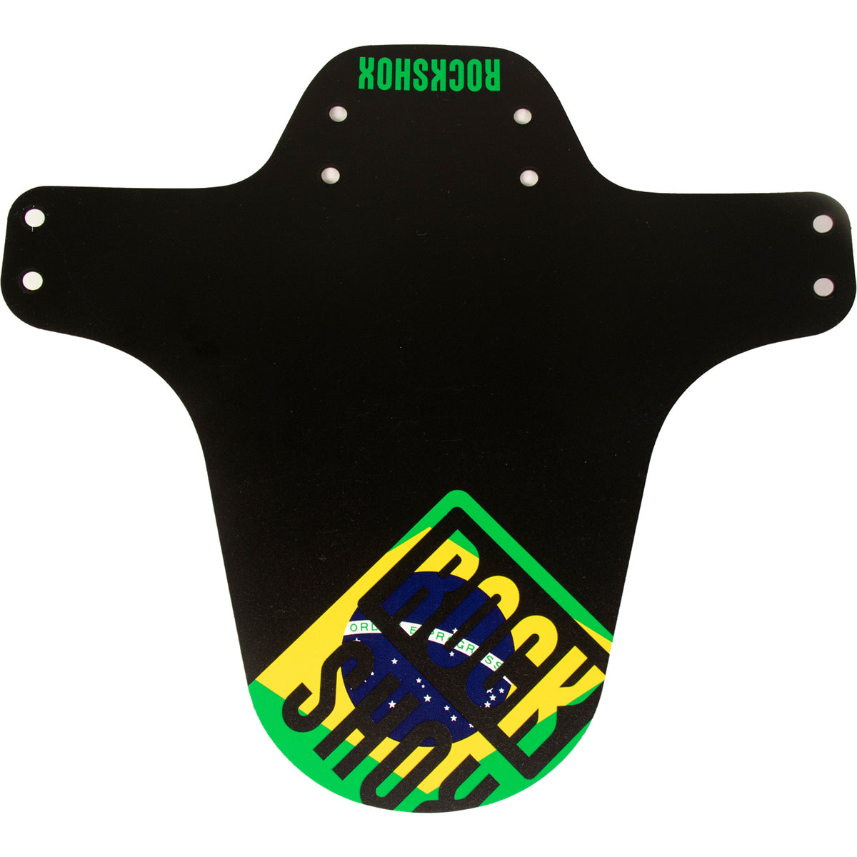 RockShox Universal MTB Fender 2022: BRAZIL FLAG PRINT UNIVERSAL