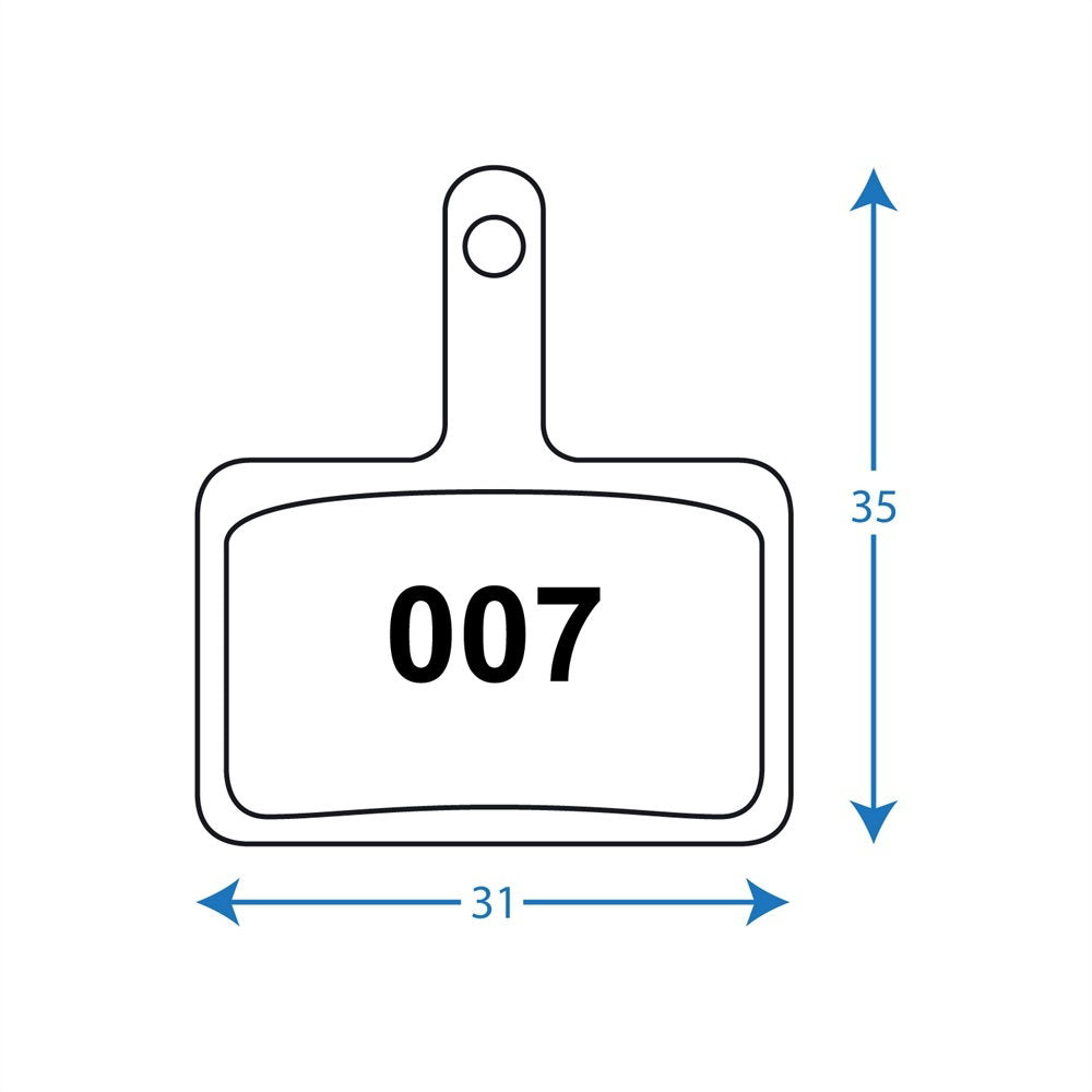 RWD - R007 Pads - Shimano Deore, Tektro and TRP - Sintered