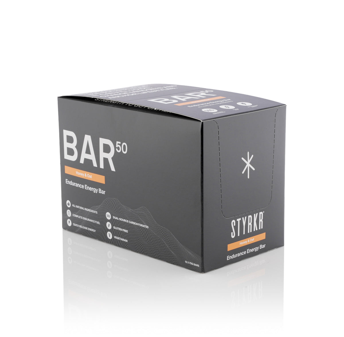 STYRKR - BAR50 Honey and Oat Energy Bar x12