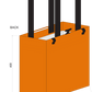 Cobags Bikezac 2.0 - Simply Orange Pannier Bag for Life - Bike Boom