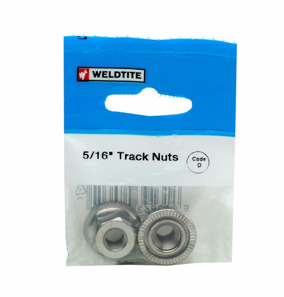 Weldtite 5/16 Track Nuts (Pack of 2)