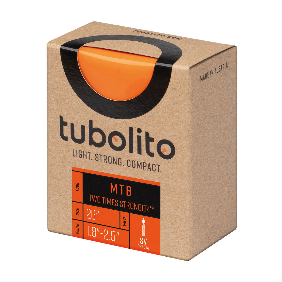 Tubolito Tubo 26" MTB 42mm Presta Valve in Orange (26 x 1.80 - 2.50")
