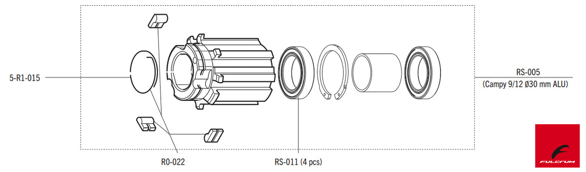 Fulcrum Campagnolo FW Body 9-12 H17mm (RS-005)