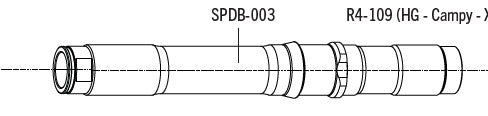 Fulcrum Rear Hub Axle (SPDB-003)