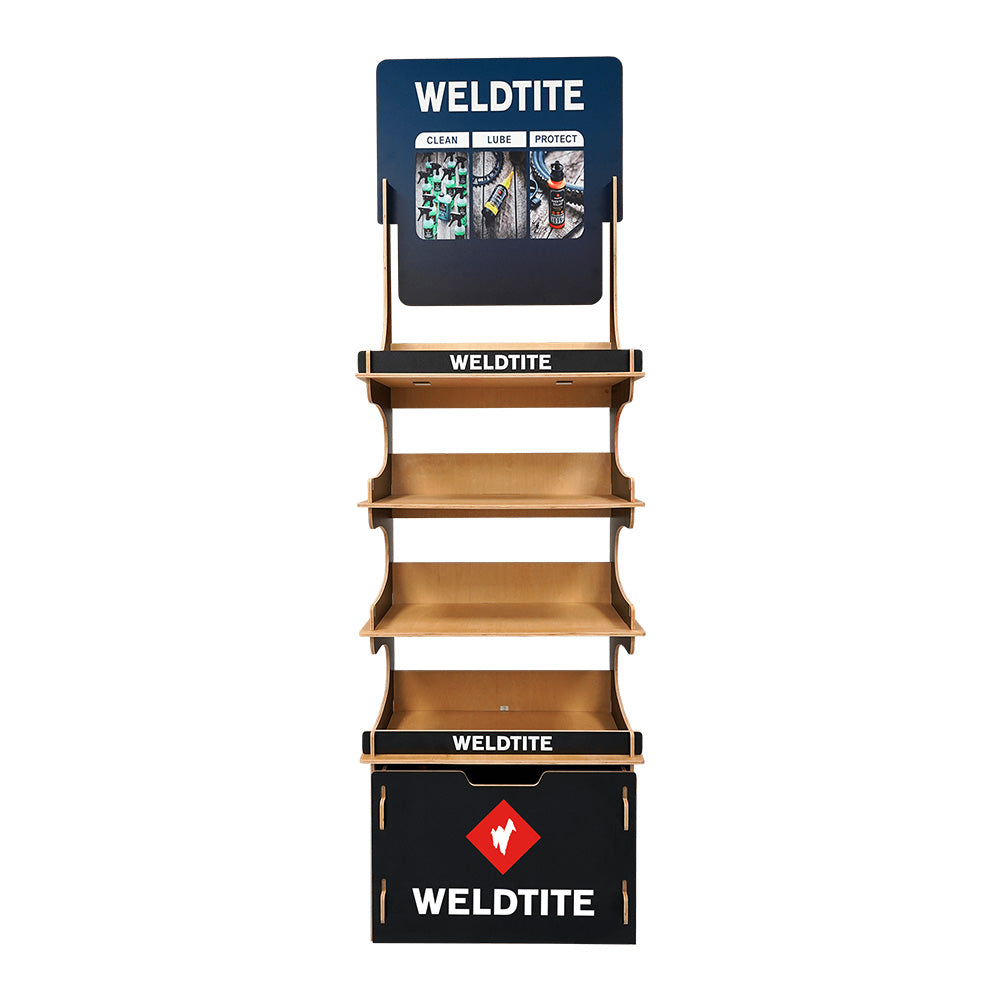 Weldtite Wooden Shop Stand (No Stock Included)