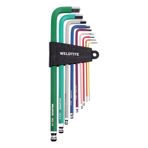 Weldtite Colour Coded Hex Key Set