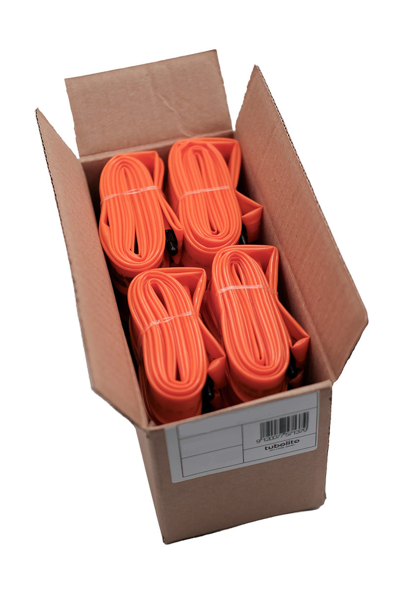 Tubolito Tubo 27.5 / 29" MTB 42mm Presta Valve in Orange (27.5 / 29 x 1.80 - 2.50") Bulk Pack of 10