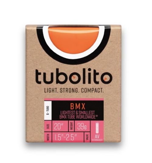 Tubolito S-Tubo BMX 40mm Schrader Valve in Orange (20 x 1.50" - 2.50")