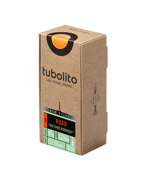 Tubolito Tubo 700C Road 100mm Presta Valve in Black