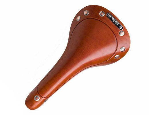 SELLE ITALIA STORICA LEATHER SADDLE - HONEY BROWN - Bike Boom