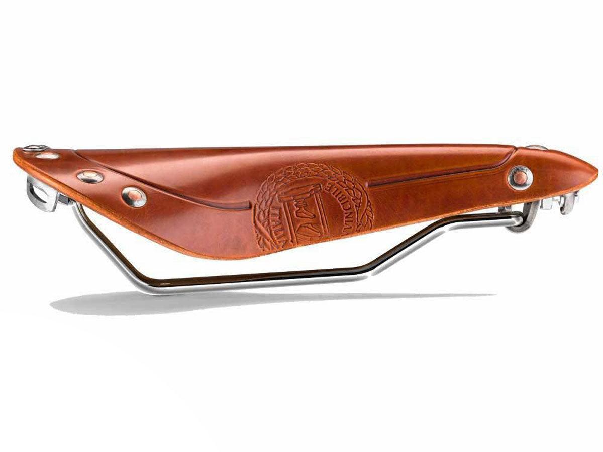 SELLE ITALIA STORICA LEATHER SADDLE - HONEY BROWN - Bike Boom