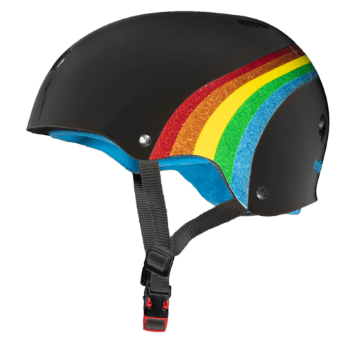Triple 8 Sweatsaver Rainbow Sparkle Black - Bike Boom