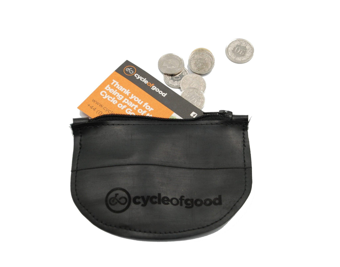 Cycle Of Good Coin Purse - Recycled Inner Tube - Bike Boom