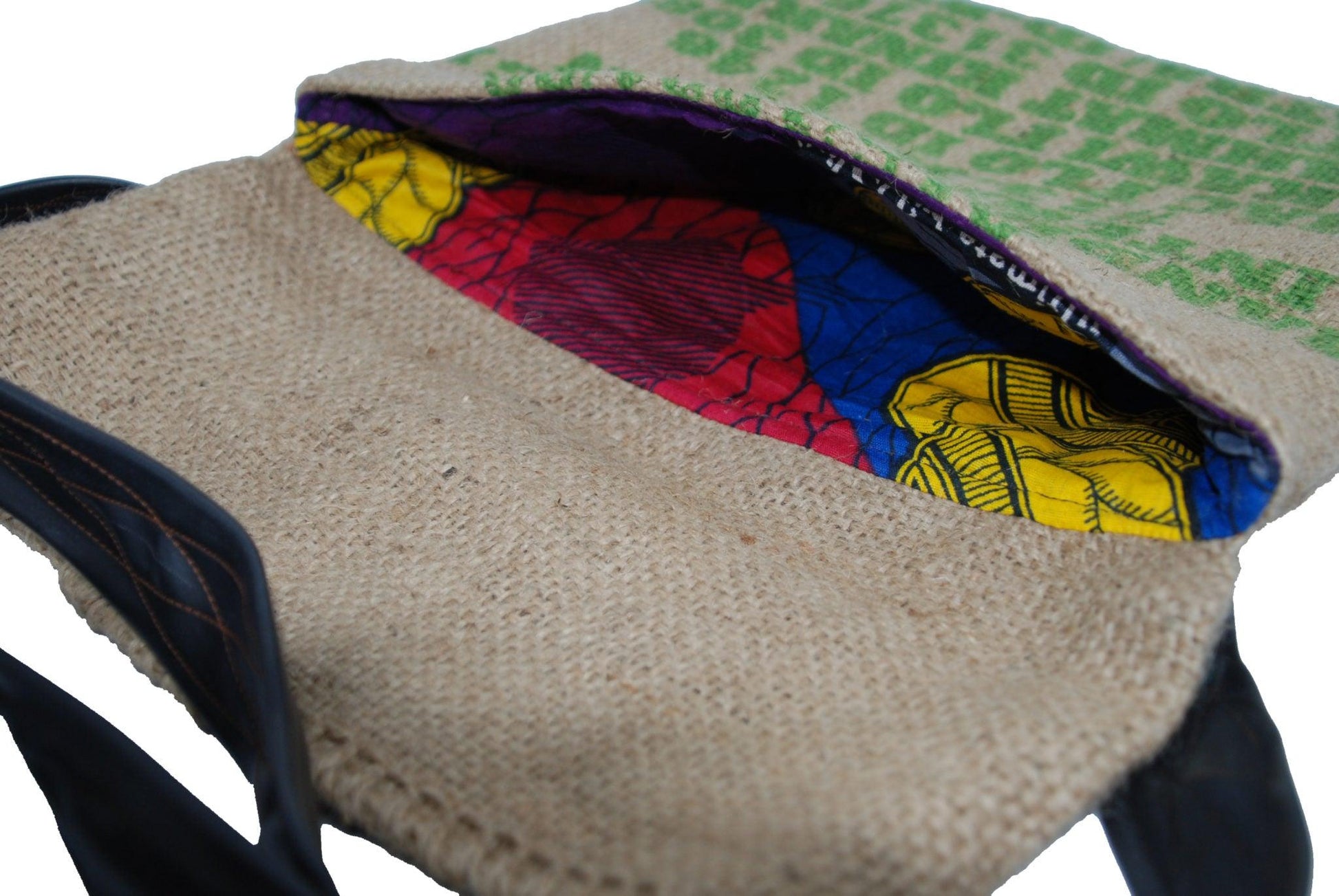 Cycle of Good Ntchito Recycled Coffee Sack and Innertube Musette Bag - Bike Boom