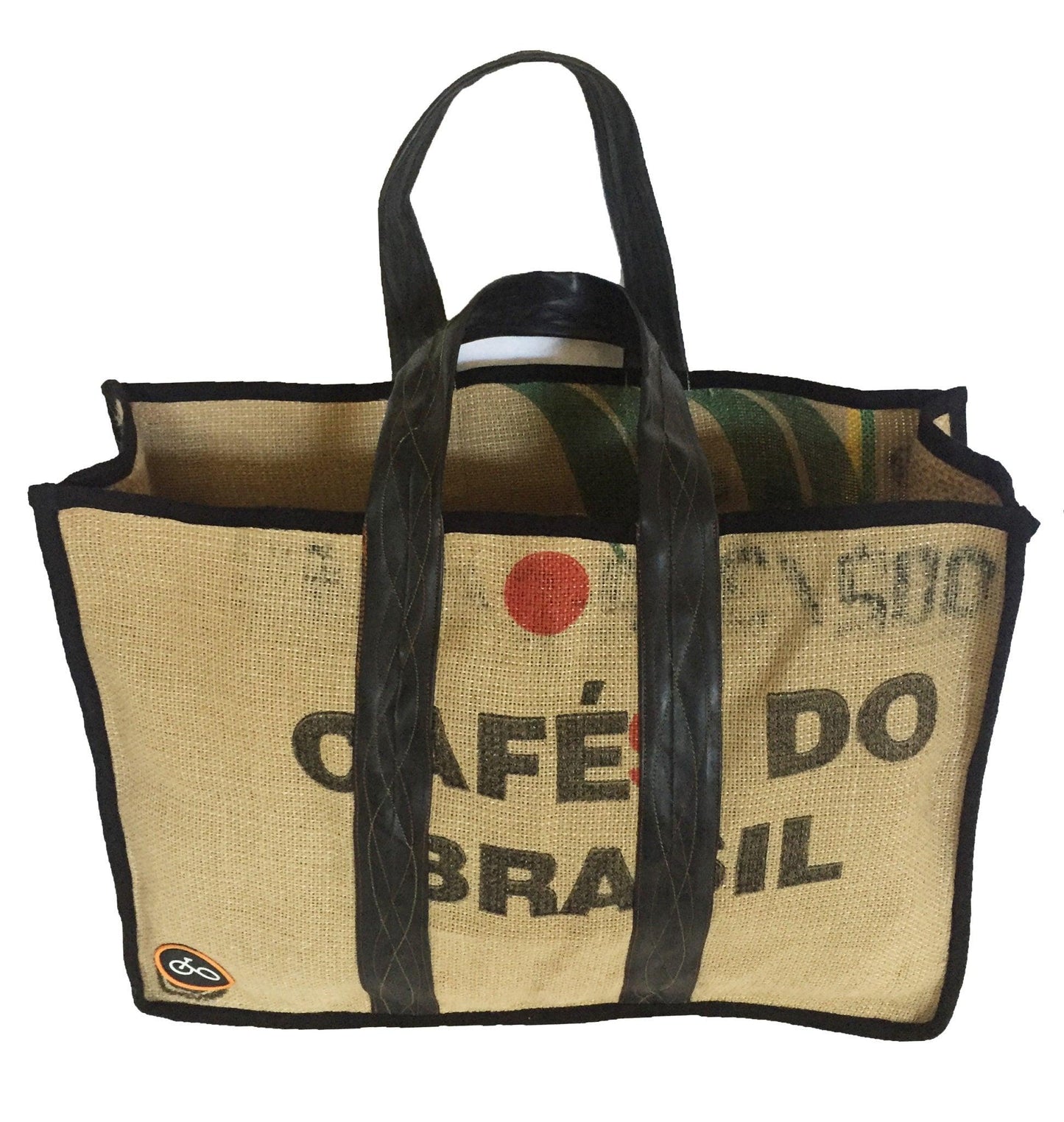 Cycle Of Good Kuseka Recycled Coffee Sack and Inner Tube Large Shopping Bag - Bike Boom