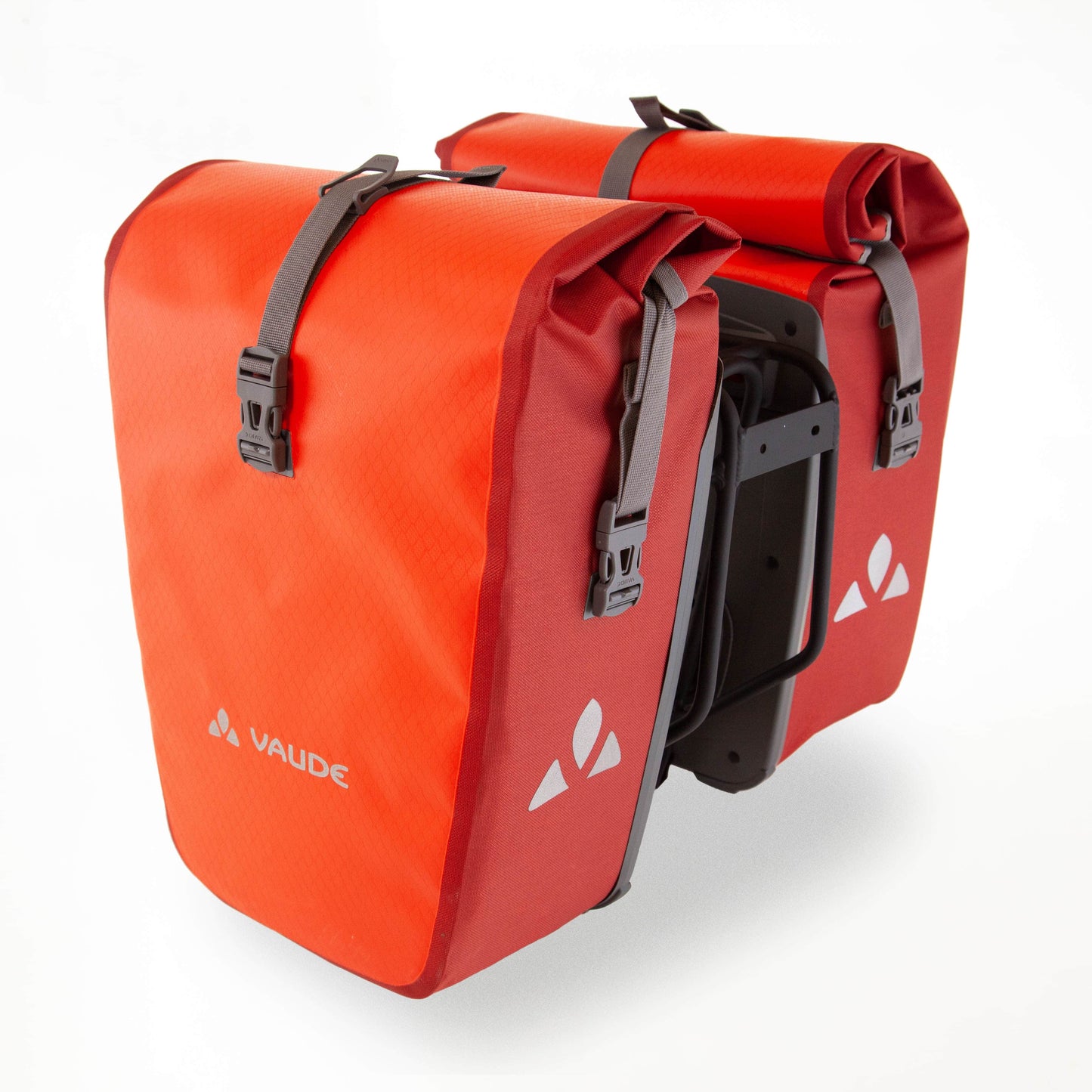 Vaude Aqua Back Water Proof Pannier Bags 24L x2 - Orange - Pair