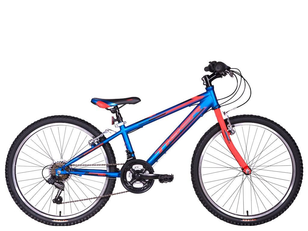 Tiger Warrior 24 Kids Bike - Blue Orange - Bike Boom