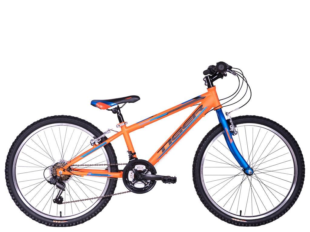 Tiger Warrior 24 Kids Bike - Orange Blue - Bike Boom